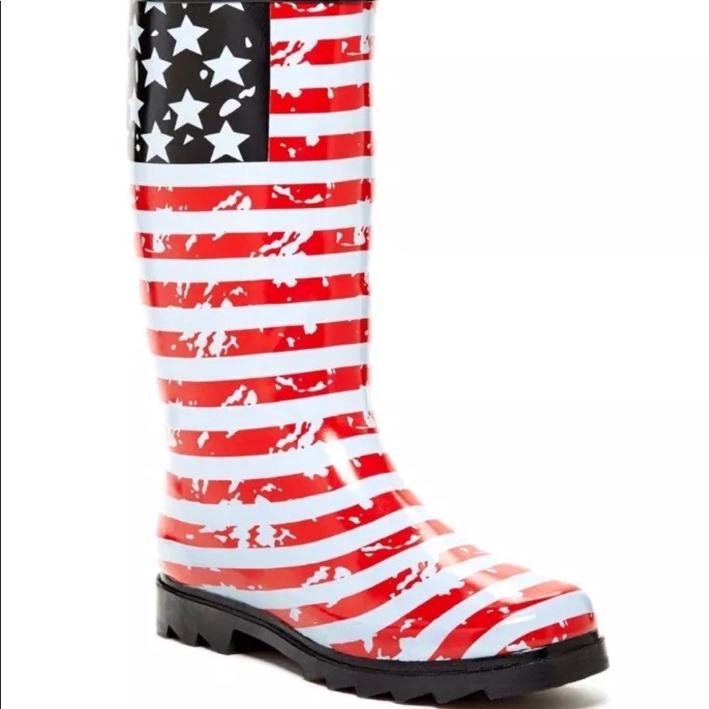 West Blvd US Flag Rain Boot